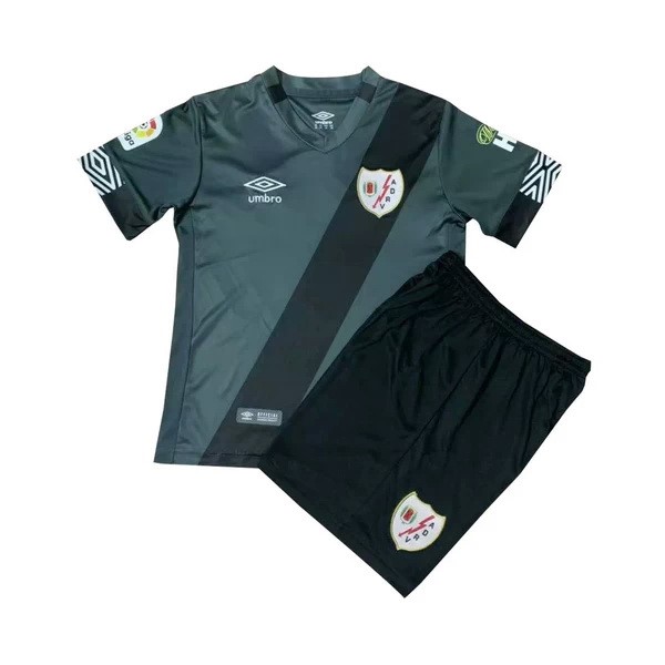 Camiseta Rayo Vallecano Replica Segunda Ropa Niños 2020/21 Verde